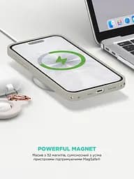 Силиконовый чехол с MagSafe для Apple iPhone 17, ICON2 MagCase, бежевый, противоударный, панель с мягкой подкладкой, защита всего корпуса, поддержка беспроводной зарядки, совместим с защитными стеклами и пленками, ArmorStandart (ARM87080) - мініатюра 8