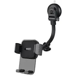 Тримач телефону автомобільний Brevia FlexArm СrystalHold із присоскою, гнучкий 264мм, для 4.7-6.8', ширина до 90мм, чорний(48780)