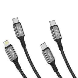 Кабель XO NB-Q180B PD 60W/1 м Type-c to Type-c Черный