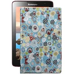 Чехол StatusCASE из экокожи для планшета Lenovo Idea Pad A5500 8 Круги-цветные