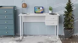 Комп'ютерний стіл Ferrum-decor Таккота 75x140x60 білий ДСП Білий 16мм (FRD-102098) - мініатюра 5
