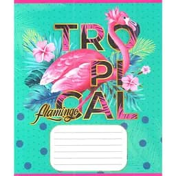 Зошит учнівський "Рожевий фламінго" Leader 012-500059K-1 в клітинку, 12 аркушів (959050)
