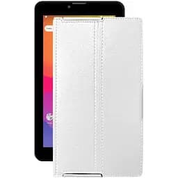 Чехол StatusCASE из экокожи для планшета Prestigio Wize 4117 3G Белый
