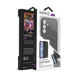 Чохол Make Samsung A57 Atlas Magnet Black - мініатюра 2