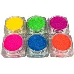 Набір гліттера для біо-тату №4 Fresh Tattoo gliset-4 неоновий