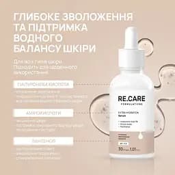 Інтенсивна зволожувальна сироватка Extra Hydration Serum RE.CARE 30 мл - мініатюра 3