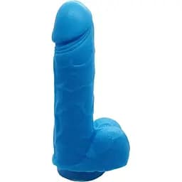 Крафтовое мыло-член с присоской Чистий Кайф Blue Size S