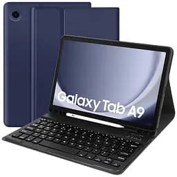 Чохол-книжка BeCover з бездротовою клавіатурою для Samsung Galaxy Tab A9 SM-X115 8.7" Deep Blue (712356)