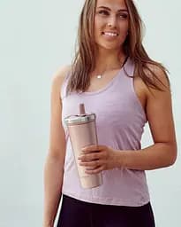 Пляшка-стакан для води Smart Shake Bohtal Insulated Tumbler 750 мл рожевий - мініатюра 4
