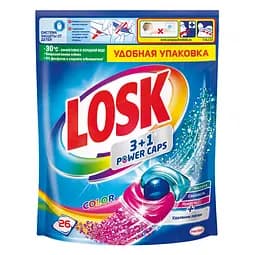 Капсули для прання Losk тріо-капсули Колор, 26 шт.