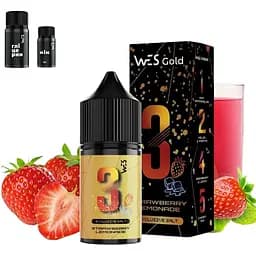 Набор компонентов для самозамеса солевой жидкости WES Gold 30 мл 0-65 мг Strawberry Lemonade Клубничный лимонад (16384)