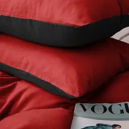 Комплект постільної білизни MirSon Black-Red 143x210 см чорно-червоний (2200009656569) - мініатюра 7