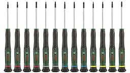 Отвертка прецизионная SL, PH, TX, HEX, сталь CrV, набор 13шт Bosch hoz0014140