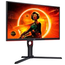 Монітор TFT 24.5" AOC 25G3ZM/BK, VA, 240Гц, 0,5 мс, 2х HDMI, DP, USB-hub, HAS, Pivot, чорний (25G3ZM/BK) - мініатюра 10