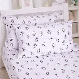 Комплект постільної білизни MirSon бязь Kids Time Sweet Penguin 2x160x220 см (2200012577516) - мініатюра 2