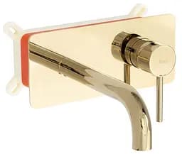 Змішувач для умивальника Rea Viva gold золото прихованого монтажу (настінний) REA-B6251 Золотий