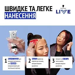 Фарба для волосся Schwarzkopf Live Ultra Brights 095 Electric Blue  - мініатюра 6