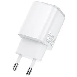 Мережевний зарядний пристрій Borofone BAS83A Star PD20W+QC3.0 1USB-A/1C White - мініатюра 4
