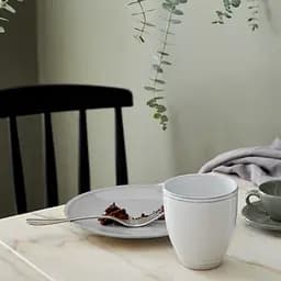 Тарілка Costa Nova Friso 22.4 см біла  (560673991344) - мініатюра 2