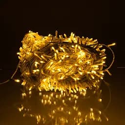 Новорічна гірлянда Різдвяна фея вулична GarlandoPro 100 м 1000 LED гірлянда на вулицю 8 режимів роботи білий провід Жовтий CF1000L100MWY