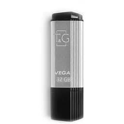 Флеш накопитель USB 32Gb T&G Vega TG121 серебристый USB 2.0 (TG121-32GBSL)