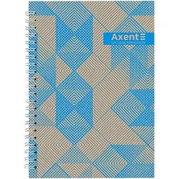 Блокнот А5 Axent №35 на спирали твердая обложка 96 листов клетка (8032-35-A)