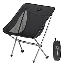 Стілець складаний Naturehike Stellaluna L04 CNK2450JJ015, розмір M, алюміній, чорний