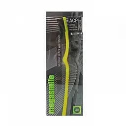 Зубная щетка Intensive Black Whitening Toothbrush Medium желтая Megasmile