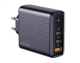 Зарядное устройство адаптер питания Voltme 140W GaN V1152 черный (вилка EU)