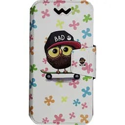 Чехол-книжка Toto Book Universal cover Picture 4.5-5" Bad Owl