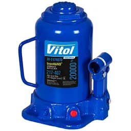 Домкрат гідравлічний телескопічний Iron Hand 20т 217-407 мм 9.7 кг (IH-317407D)