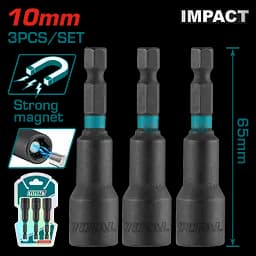 Торцева магнітна насадка Total 10x65 мм 3 шт. (TAC271031)