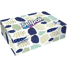 Серветки гігієнічні Selpak Міні тришарові 70 шт. в асортименті