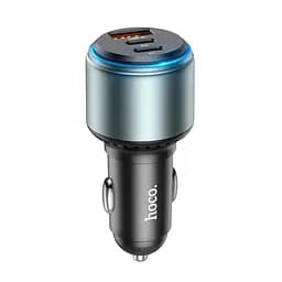 Адаптер автомобильный HOCO Galloper 3-port Car charger NZ9 | 1USB/2Type, 95W/3A, PD/QC|