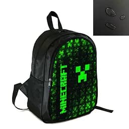 Рюкзак городской/школьный 38×28см с принтом Minecraft Крипер детский, подростковый, спортивный (4157)