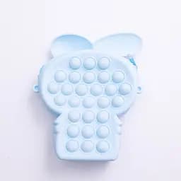 Дитяча сумочка My Melody з pop-it силіконова на блискавці 15*10*3 см, блакитний Yiwu HP-55-8BL - мініатюра 2
