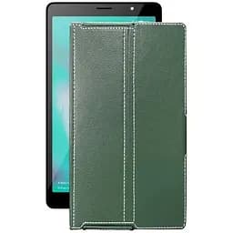 Чохол StatusCASE з екошкіри для планшету Tecno Tab P704a 4G Темно-зелений