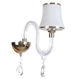 Бра Brille BCL-498W/1 настінне накладне прованс з абажуром E14 WH