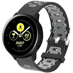 Спортивний ремінець Primo Perfor Classic для годинника Samsung Galaxy Watch Active/Active 2 Black Grey