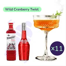 Коктейль Wild Cranberry Twist (набор ингредиентов) х11 на основе Nemiroff