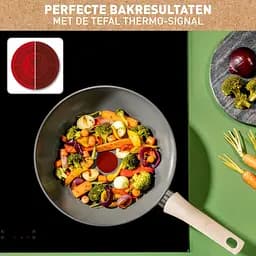 Керамічна сковорода ВОК Tefal Renewal 28 см C4301913 з керамічним антипригарним покриттям - мініатюра 2