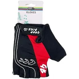 Велорукавиці Good Bike D-Grip короткий палець розмір M червоні (94505Red-IS)