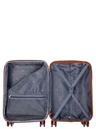 Валіза маленька S ABS-пластик Worldline Airtex 629 56×36×22см 38л Коричнева - мініатюра 11