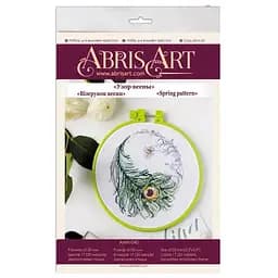 Набір для вишивання хрестиком "Візерунок весни" Abris Art AHM-040 з п'яльцем - мініатюра 2
