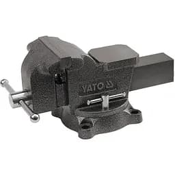 Тиски слесарные поворотные с наковальней Yato b=200мм (YT-65049)