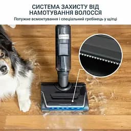 Rowenta Пилосос Rowenta безпровідний миючий X-Clean 7, 250Вт, конт пилок -0.5л, конт для води-0.65л, автон. робота до 50хв, вага-4.2кг, НЕРА, чорний - мініатюра 8
