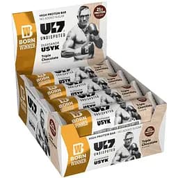 Протеїновий батончик Born Winner U17 зі смаком потрійного шоколаду 12 шт. по 60 г