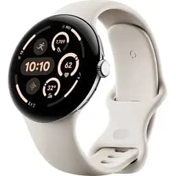 Smart Watch Google Pixel Watch 3 45mm Wi-Fi Polished Silver/Porcelain Band Global version