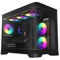 Корпус GameMax HYPE-M, черный, без БП, Micro Tower, Micro ATX/Mini-ITX, 1xUSB 3.0/2xUSB 2.0, макс. CPU – 157 мм/VGA – 400