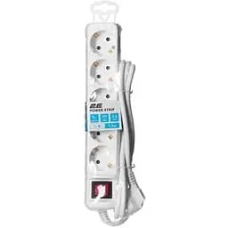 Фильтр питания 2Е 5хSchuko, 1.5 м, белый (2E-U05ESM1.5)